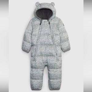 Baby heavy weight puffy one piece snowsuit
